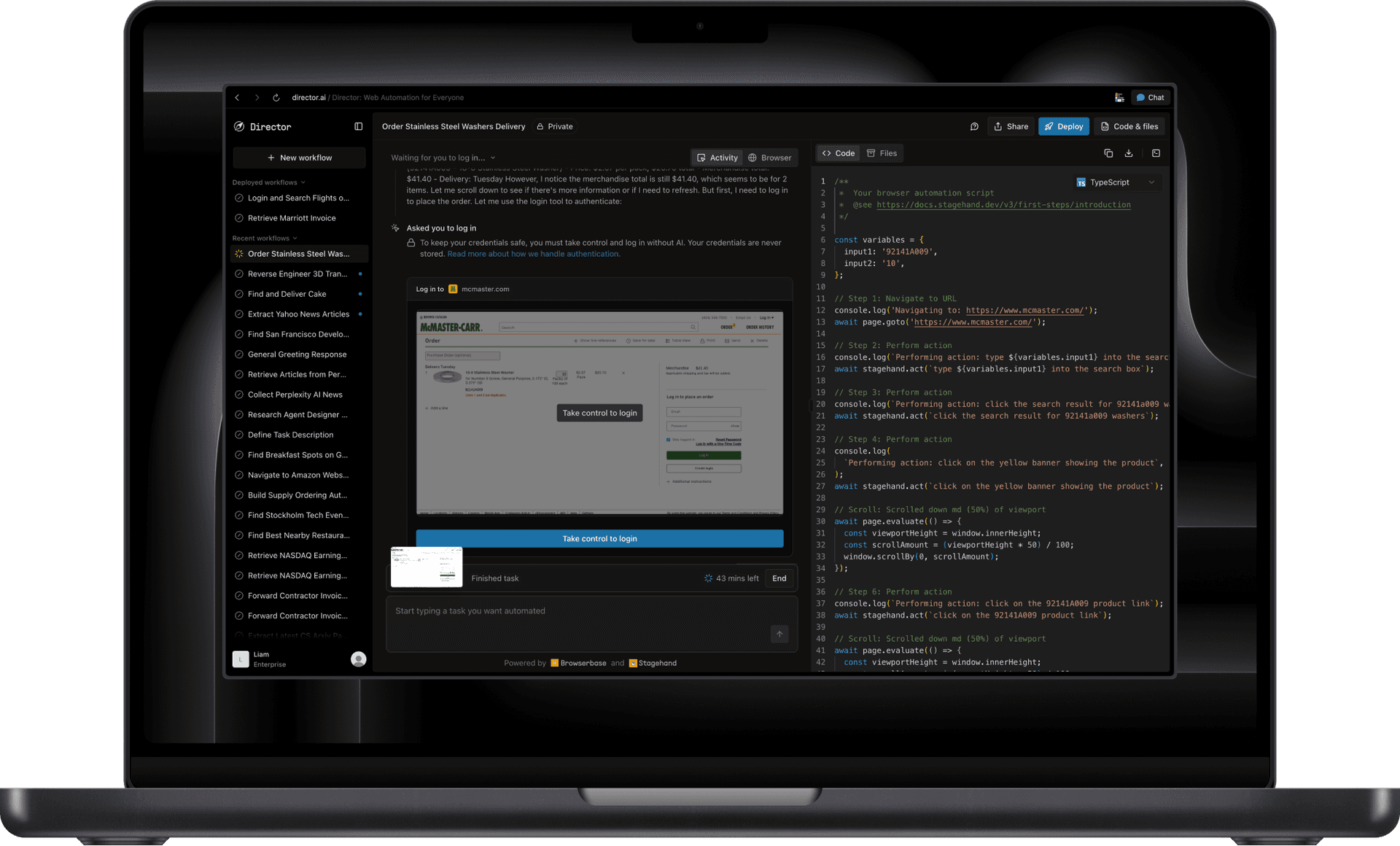 Director by Browserbase